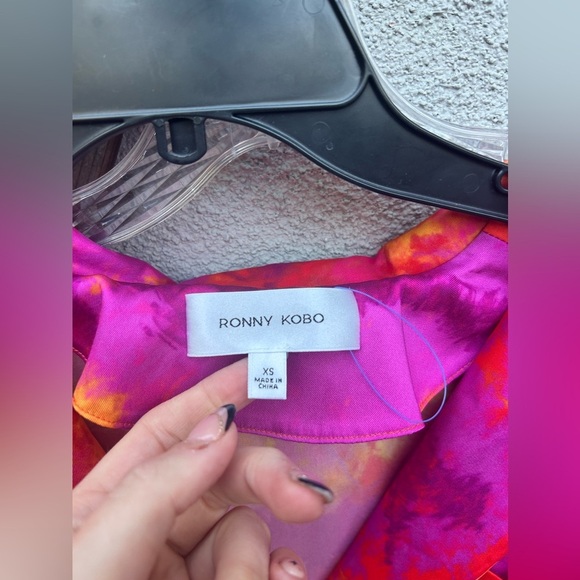 Ronny Kobo Valentina Top + Dora Pant in Tie Dye Pink New With Tags! - Picture 6 of 10